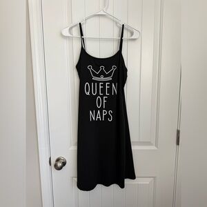 SHEIN Black Sleeveless Mini Night Dress